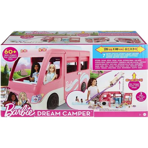 Barbie Camper Playset Dreamcamper Toy Vehicle With 60 Accessories