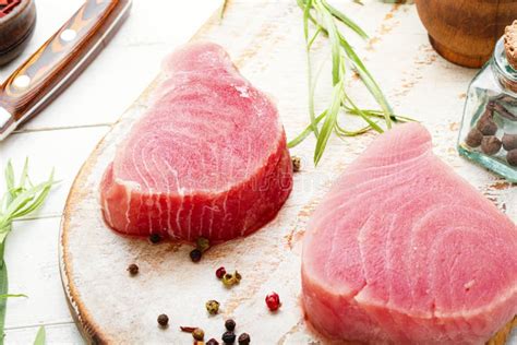 Fresh Tuna Fish Steak Stock Image Image Of Cuisine 192848767