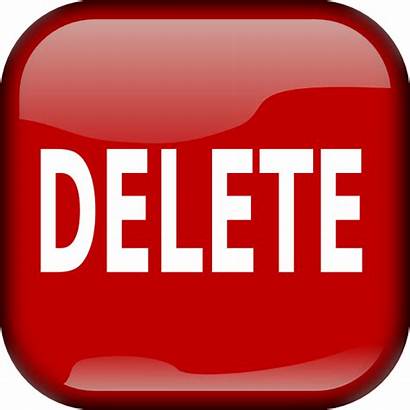 Delete Button Square Clip Clker Clipart Vector