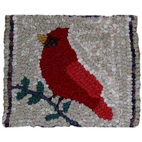 Beginner Rug Hooking Kit Cardinal On Oats The Woolery
