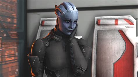 Wallpaper Liara Mass Effect Aliens T Soni Games 2560x1440