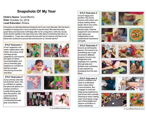 Snapshots Of My Year Aussie Childcare Network