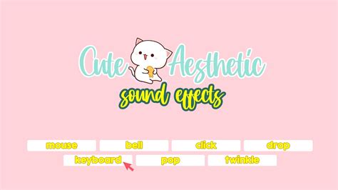 Cute Aesthetic Sound Effects For Videosvlogs No Copyright Youtube