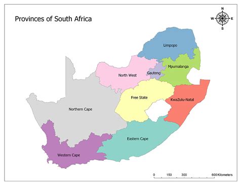 Provinces Of South Africa Mapuniversal