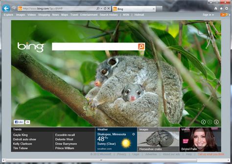 Bing Testing A New Media Bar On The Homepage Webranking