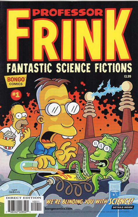 Professor Frink Fantastic Science Fictions 1 Bongo Comics Writer Yambar Frink Is Joined By