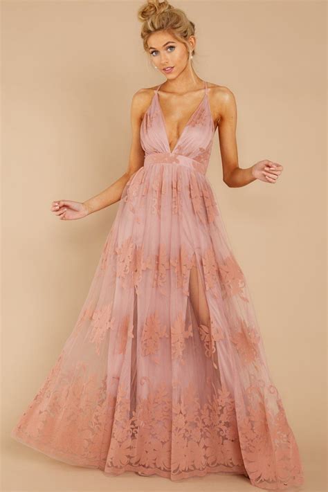 Blush Pink Maxi Dress For Wedding Womens Dresses