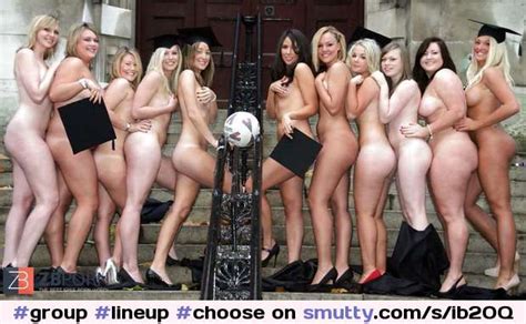 Group Lineup Choose Chooseorder Naked Standing Graduation College