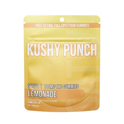 Kushy Punch Kushy Punch Sativa Lemonade Individual Gummies 100mg