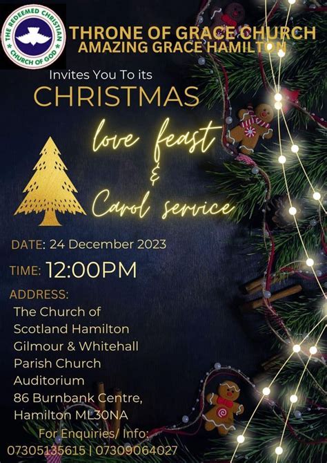Christmas Love Feast And Carol Service 86 Burnbank Centre Ml3 0na