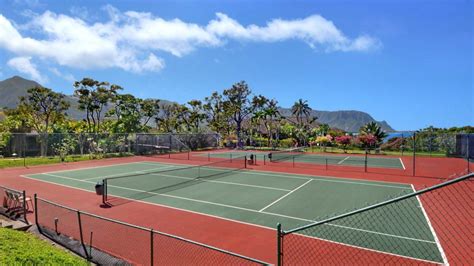 Tennis Courts At Kauai Resorts And Public Parks