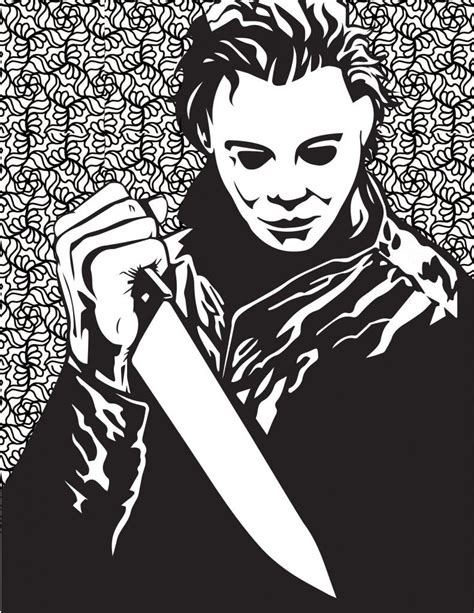 Free Horror Movie Printable Coloring Pages Costume Supercenter Blog