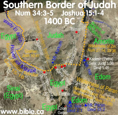 Map Of The Israelites Journey