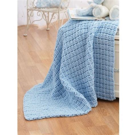 Crochet Blanket In Bernat Baby Coordinates Solids Knitting Patterns