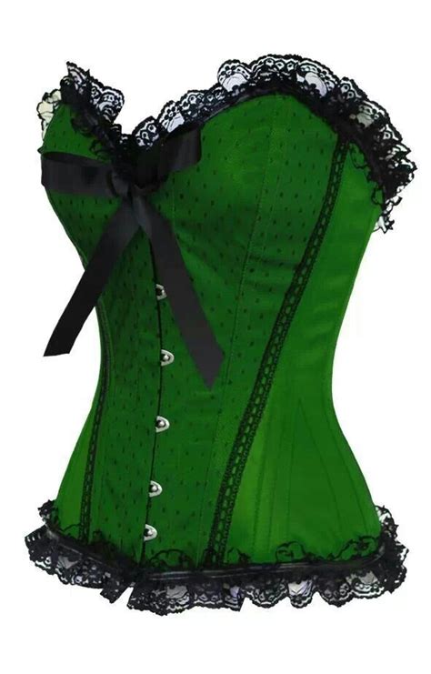 Green Corset Green Corset Burlesque Corset Corset Fashion