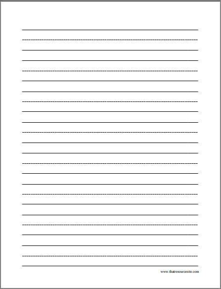 Linedwritingpapertemplate Lined Writing Paper Writing Paper
