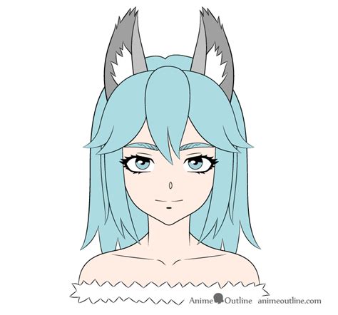 Anime How To Draw A Wolf Anime Wolf Girl Transparent