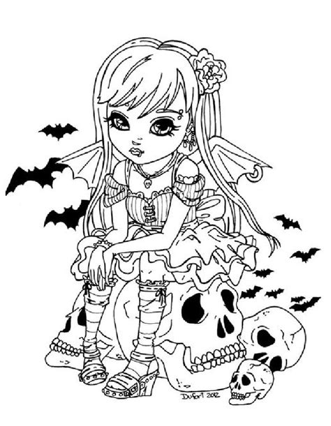 Gothic Coloring Pages Free Printable Sheets