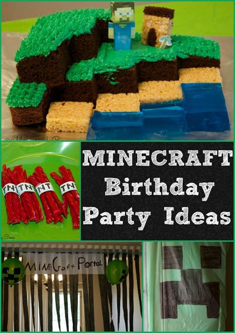 Birthday parties, birthday party themes, gifts for teens + tweens, minecraft, parties, party decorations, party favors and supplies, party. Minecraft Birthday Party Ideas - Mom Luck