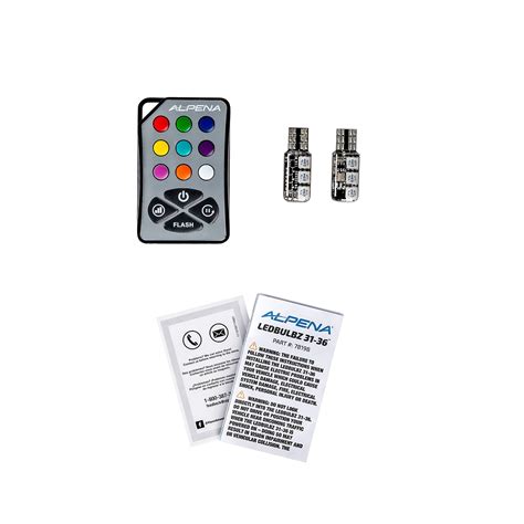 Alpena LEDBulbz 194 Automotive Light Bulbs, Model 71061, 194 Base