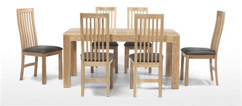 Signature design by ashley charrell dining room chair, ivory. Cube Oak 160 cm Dining Table and 6 Chairs | Quercus Living