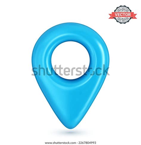 Map Pointer Gps Location Icon Realistic Stock Vector Royalty Free