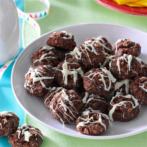 Want to serve different christmas cookies this year? No-Bake Fudgy Coconut Cookies Recipe | Taste of Home