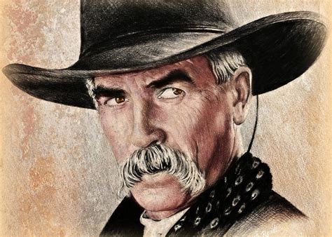 Sam Elliot Portrait Ver Greeting Card For Sale By Andrew Read