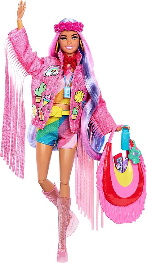 Barbie Extra Voyage Désert Poupée Articulée Avec Vêtements De Voyage