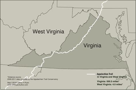 Appalachian Trail West Virginia Map World Map