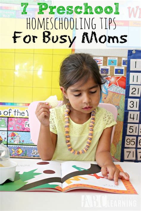 7 Preschool Homeschooling Tips For Busy Moms