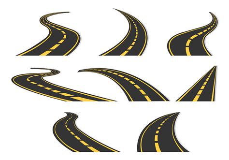 Set Of Highway Icon 168482 Vector Art At Vecteezy