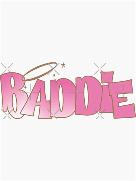 Pink Baddie Sticker For Sale By Adrenaline2120 Redbubble