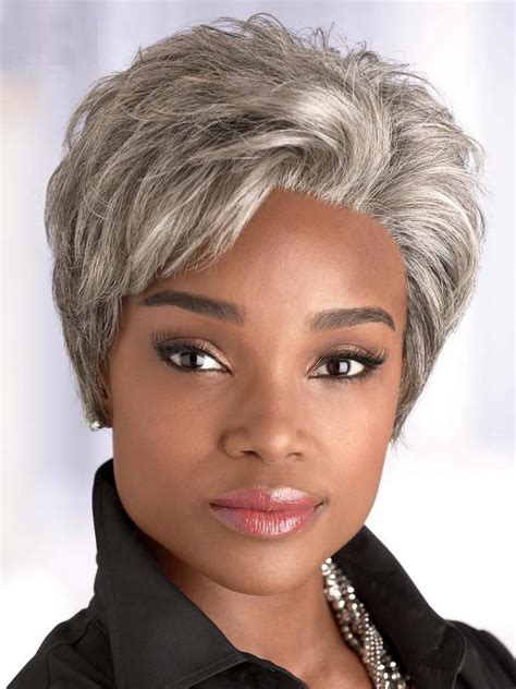 Short Straight Synthetic Wigs For Black Women Bun Style Hair Wigs For African American Women