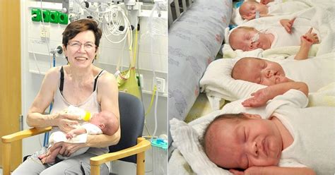 German Woman 65 Gives Birth To Surprise Quadruplets Who Became The Worlds Oldest Mother Of Quads