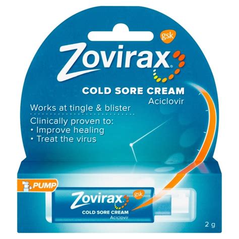 Buy Zovirax Cold Sore Cream Pump Pharmacy2u