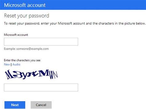 How To Reset Your Microsoft Account Password