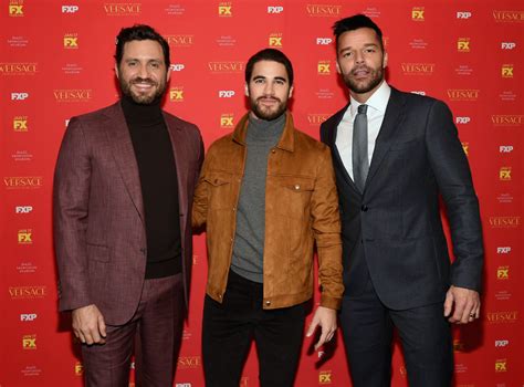 Edgar Ramirez Darren Criss And Ricky Martin At The The Assassination