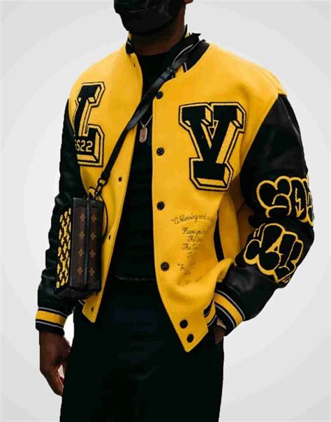 Mens Louis Vuitton Varsity Jacket Celebrity Jacket
