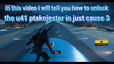 How To Unlock The U41 Ptakojester Plane In Just Cause 3 Youtube