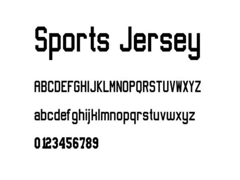 Sports Jersey Font Free Download Fonts Empire