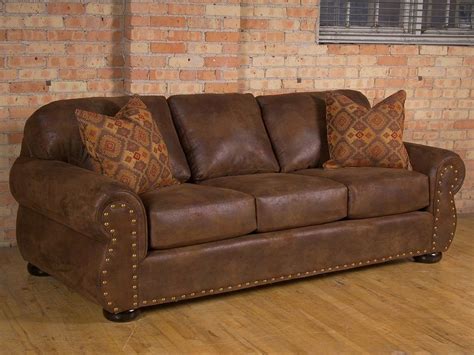 Rustic Brown Leather Couch Odditieszone