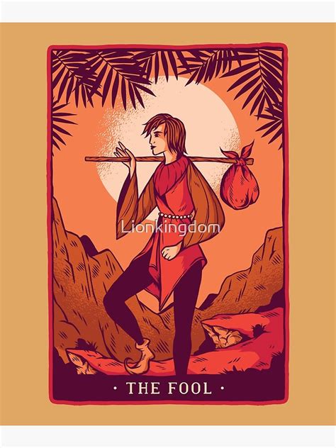 The Fool Tarot Art Print For Sale By Lionkingdom Redbubble