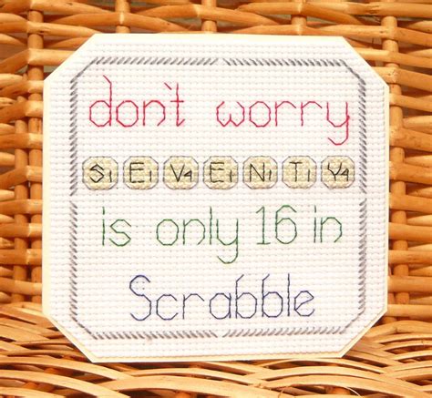 The text is made in unique letters and decorated with a cupcake and a party hat. 30th, 40th, 50th 60th 70th, 80th & 90th Scrabble Birthday ...