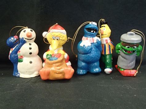 Muppets Vintage Sesame Street Christmas Ornament 1980s 1841964699