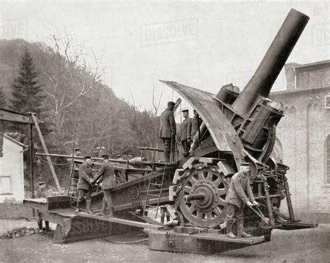 A Big Bertha A Heavy Howitzer Gun Developed In Germany At The Start Of