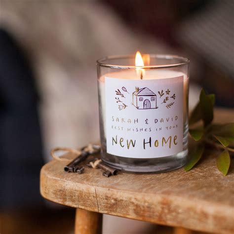 Want to give the recipient a carefully curated assortment of items? New Home Personalised Candle Gift By Little Cherub Design ...