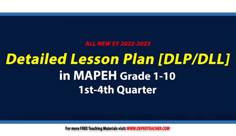 Deped Mapeh Detailed Lesson Plan Dlp Dll Q Q Grades Sy