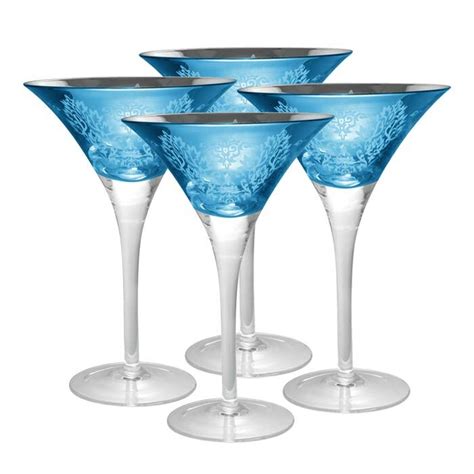 Artland Brocade Martini Glass Set Of 4 Ebay