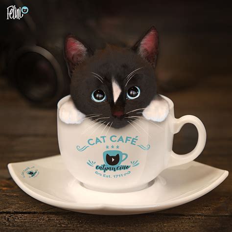 Catpawcino Coffee Cat Cute Humerus Coffee Cup Kitten